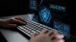 © InfiniteFlow - A futuristic cybersecurity dashboard for a Security Operations Center (SOC). The system monitors the network, analyzes data for threats, and provides comprehensive protection. Fermion