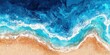 © marikova - Abstract Watercolor Blue Ocean and Sand Beach Texture for Summer Backgrounds