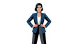 © Marc - A determined woman confidently standing with hands on hips.