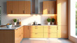 © Nathan - Modern kitchen with wooden cabinets and bright natural lighting, creating an inviting atmosphere.