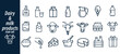 © Atick Tajwar Khan - Dairy and milk products icon set