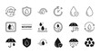 © imran - Set of Waterproof Icons and Symbols for Design and Branding Projects