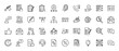 © PixeloAI - Feedback and survey line icon set. Vector pictograms of checklist, rating stars, analytics, chat, and question marks, thin linear illustration.