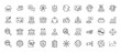 © PixeloAI - Business and management line icon set. Vector pictograms of teamwork, communication, analysis, and strategy, thin linear illustration.