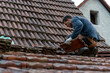© Tatiana - Professional Roofer Installing Tiles on Roof