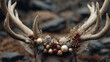 © MUHAMMAD - Festive deer antlers with ornaments