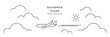 © mycket - 旅の始まりを描いたシンプルな飛行機のベクターイラスト