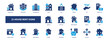 © Vector4all - house rent icon set, solid style, vector illustration