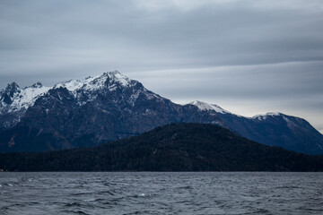  San Carlos de Bariloche Patagonia Argentina glacial lake Nahuel Huapi, next to the Andes Mountains
