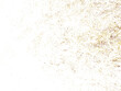 © SOUMYA - Golden dust particles scattered texture with abstract glitter pattern on transparent background.
