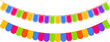 © Hasibul - Colourful birthday garland and bunting flag for party decoration isolated on transparent background