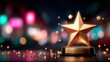 © EndlessVFX - Celebrate achievement with this stunning golden star award shining brightly, perfect for recognizing excellence and success in a glamorous setting