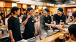 © D-stock photo - Unidentified chefs prepare a meal in a restaurant in Hong Kong.