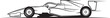 © KaziAyasha - Outline of a formula 1 race car in motion, side view, black on white
