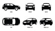 © SharpPath - Compact Utility Vehicle Views: Side, Front, Back, Top, Front and Back 3/4