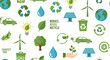 © mboku - Seamless Pattern of Eco-Friendly Icons for Environmental Conservation