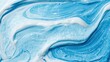 © Никита Цыганков - Macro view of blue and white liquid blending. Concept of moisturizing cream, acrylic art or fresh hygiene background.