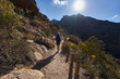 © Xalanx - Woman hiking through volcanic canyon