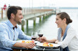 © auremar - cute coupleon romantic dinner outdoors