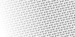 © SBurox - Diagonal pattern of binary code fading into a pure white background.