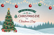 © Nazmul - Christmas Day Background Design with We Will Be Closed Christmas Eve and Christmas Day Message