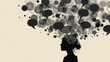 © sogap - Abstract depiction of mental burden and the silent struggle with countless internal voices