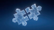 © CoreVisuals - Puzzle network connection technology data digital abstract solution problem synergy with datum
