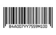 © VECTOR ZONE - Barcode Illustration with Alphanumeric Code in Clean Vector Style, Isolated on White Background for Product Identification, Scanning, Tracking, Inventory Management, and Professional Label Design