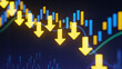 © Soyaeb - Financial market downturn Downward trending stock chart with negative indicators signaling a bearish trend and economic decline