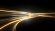 © kirania - Dynamic light trails on a dark background creating a sense of speed and motion.