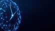 © Anca - The digital clock embodies concepts of time, technology, and global connectivity, represented in a futuristic and abstract visual. ..Created with Generative AI, not depicting real subjects.
