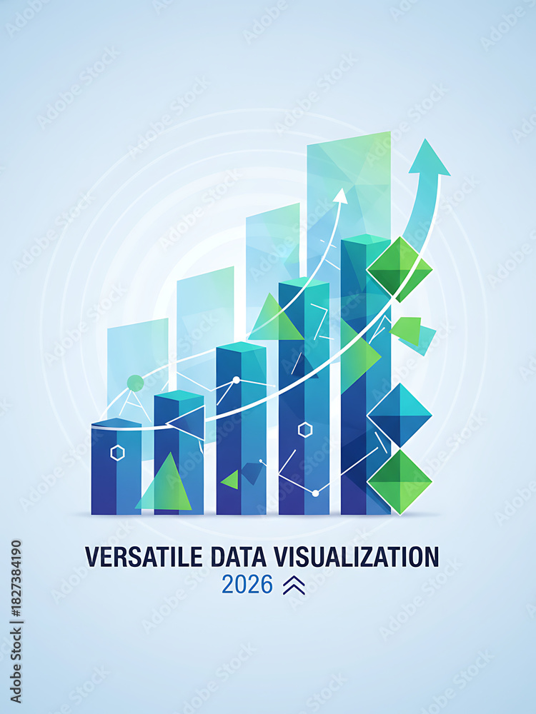 Foto de Stock 2026 Data Visualization Element - Growth & Trend ...