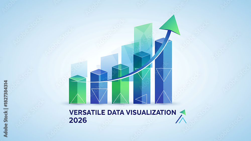 2026 Data Visualization Element - Growth & Trend Infographic, 2026 Data ...