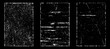 © Adisakdi - Grunge worn paper effect. Overlay texture stamps with old paper. Stamps distress grain surface dust and rough background concept. Illustration place over object to create grunge effect. Vector EPS10.