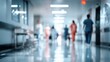 © Pathompong Thongsan - Hospital hallway blurred background with medical staff