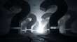 © MUHAMMAD - Question Marks in the Foggy Maze Navigating Through Uncertainty and Doubt