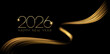© Maryna Stryzhak - 2026 Merry Christmas and Happy New Year Abstract Shiny Gold Glitter Decoration. Festive Background. Vector design element