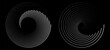 © mola - Spiral with gray colors lines as dynamic abstract vector background or logo or icon. spiral circle abstract dot spiral