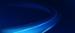 © Aneg - Modern abstract blue motion lines technology background. tech banner for corporate business concept. hi-tech abstract background vector illustration and business or presentation