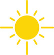 © SATHI - Stylized yellow sun icon for weather and climate representation