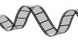 © James - Film strip PNG isolated on transparent background, movie reel with empty frames for cinema and photography projects