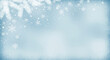 © PhotoArtHub - Light blue background with white snowflake and fir branch accents, conveying a winter, Christmas, holiday spirit, perfect for festive designs and events