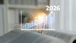 © InfiniteFlow - This image represents business growth and innovation, featuring a light bulb on an open book with a graph showing increasing trends from 2023 to 2026. Perfect for future-oriented projects. Tessel
