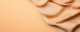Peach Silk Fabric Texture on Background, textile , drapery