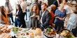 © Rawpixel.com - Diverse group at a social event, enjoying food and drinks. Men and women of various ethnicities mingling, chatting, and celebrating together. Diverse professional people mingle at business event.