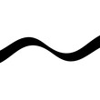 © U.D.I.N - Black Wavy Line Illustration on White Background.