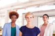 © peopleimages.com - Team, office and portrait of business women for collaboration, about us and company pride. Media agency, brand consultants and confident workers for marketing career, advertising and startup growth