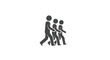 © Adnan - Family of three walking together in a line, symbolizing unity and shared journey.