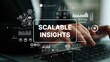 © InfiniteFlow - Elegant Keyboard Interaction with Data Visualization and Scalable Insights Concept for Business Analytics and Growth. Asymptotic smart data analytic.