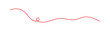 © studio's line - a red silk thread looped in a circle form, extending on both ends, symbolizing the red thread of fate in chinese tradition, on a white background with copy space.Line of red yarn, long red thread